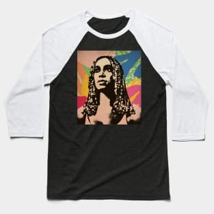 Vintage Poster - Solange Knowles Style Baseball T-Shirt